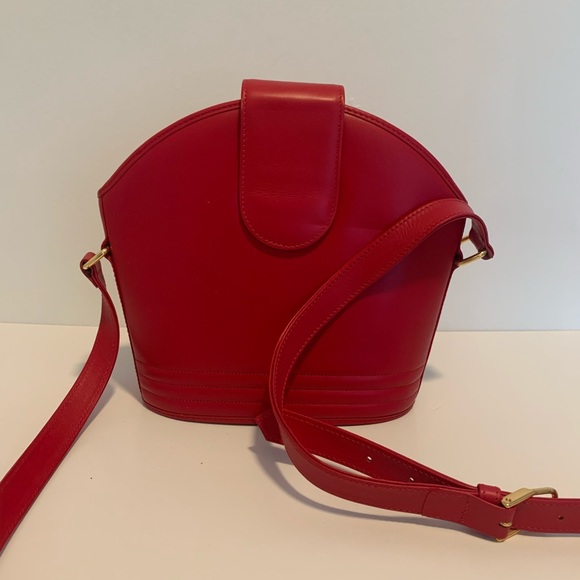 Yves Saint Laurent Aztec Medallion Red Leather Kelly Bag 1990s - Picture 6 of 8